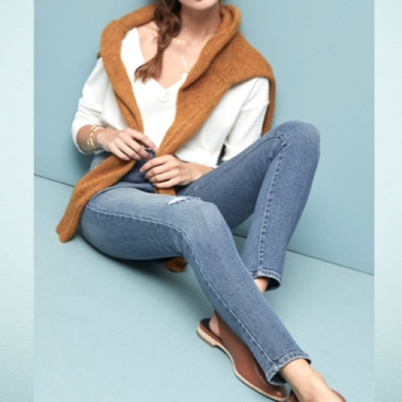 ELLA MOSS High Rise Ankle Skinny Jean NWT Size 31 Pine - Picture 2 of 11